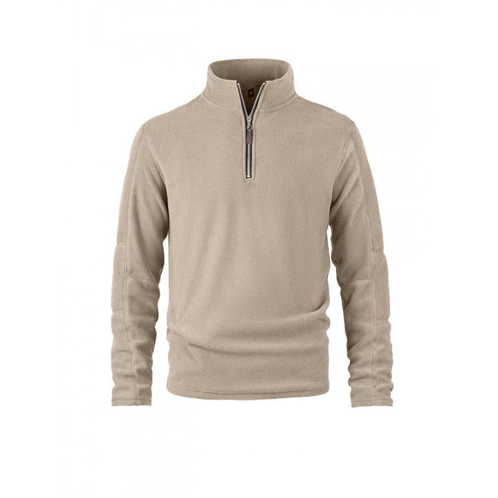 Herren Fleecepullover mit halbem Reißverschluss und Stehkragen Echoarchiv