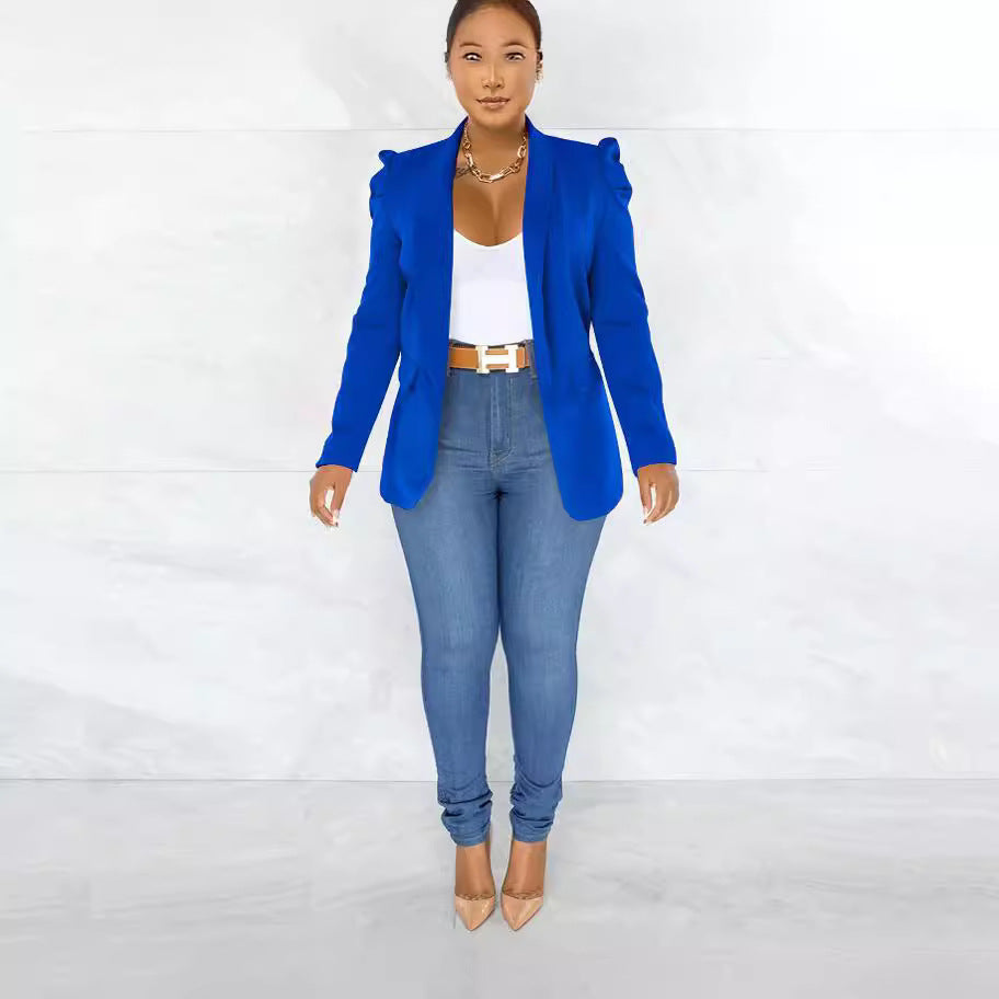 Damen Eleganter Blazer mit Schulterpolstern Echo Archiv