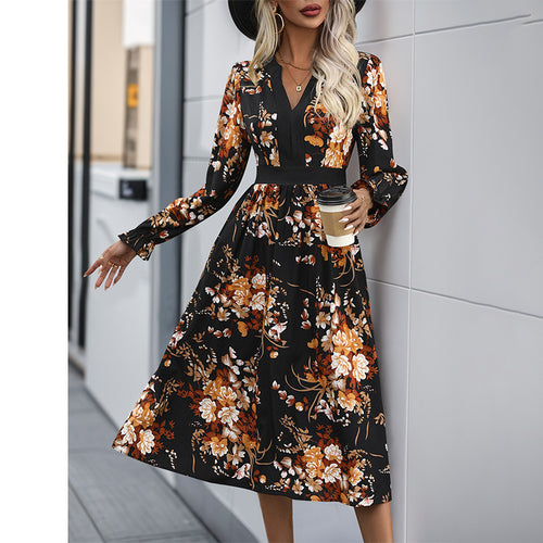 Damen Midi-Kleid im floralen Design Echo Archiv
