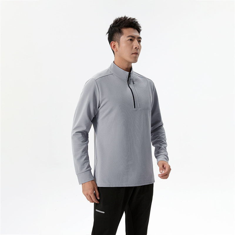 Herren Funktions-Langarmshirt mit Halbreißverschluss Echoarchiv