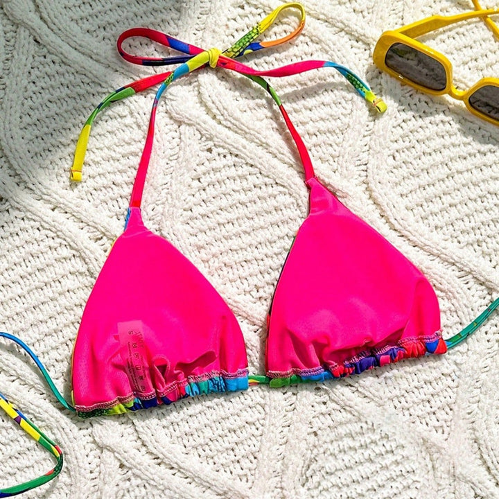 Damen Triangel-Bikini mit floralem Rüschen-Design Echo Archiv