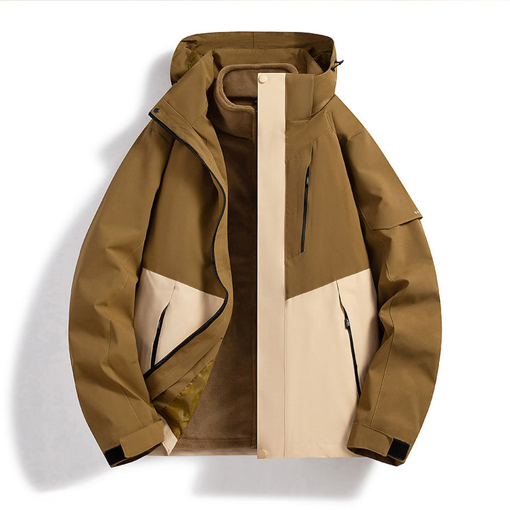 Damen wasserdichte Outdoorjacke mit verstellbarem Kapuzen Echo Archive
