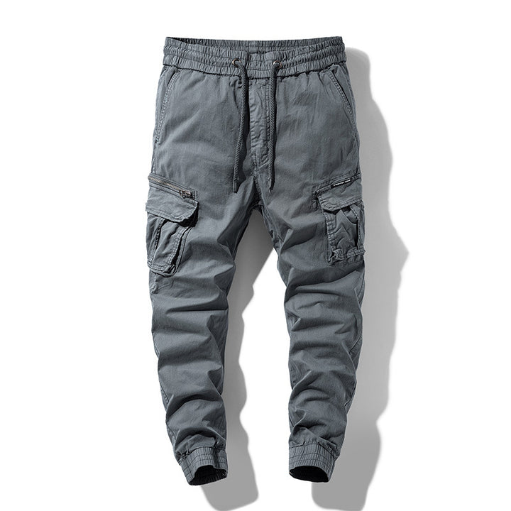 Herren Cargo-Joggerhose mit Tunnelzug, Multifachtaschen und geripptem Knöchelabschluss Echo Archiv