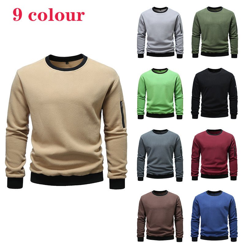 Herren Fleece Sweatshirt mit praktischer Seitentasche Echoarchiv