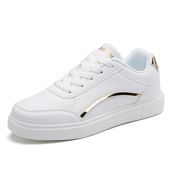 Unisex nan urbaner niedriger City-Sneaker mit veganem Kunstleder, dezenter Metallic-Zierkante und stoßdämpfender EVA-Laufsohle Echo Archiv