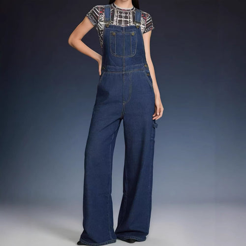 Damen Latzhose im lässigen oversized Schnitt mit funktionalen Seitentaschen Echo Archiv