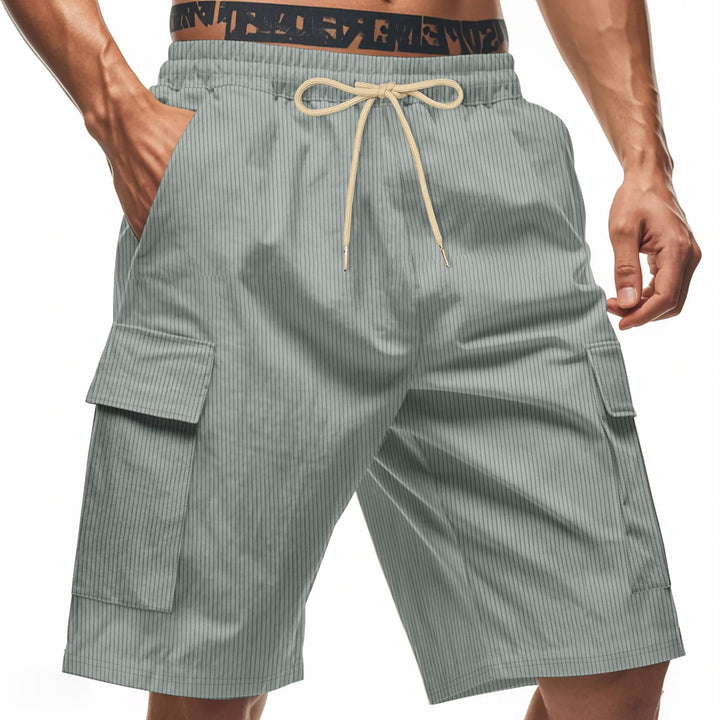Herren cargo Shorts mit praktischem Taschen-Design und elastischem Bund Echoarchiv