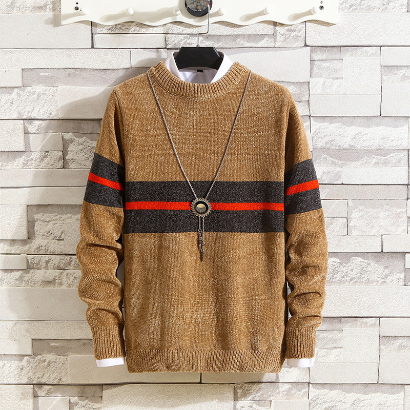Herren modischer Pullover mit gestreiftem Design und hohem Komfort Echoarchiv