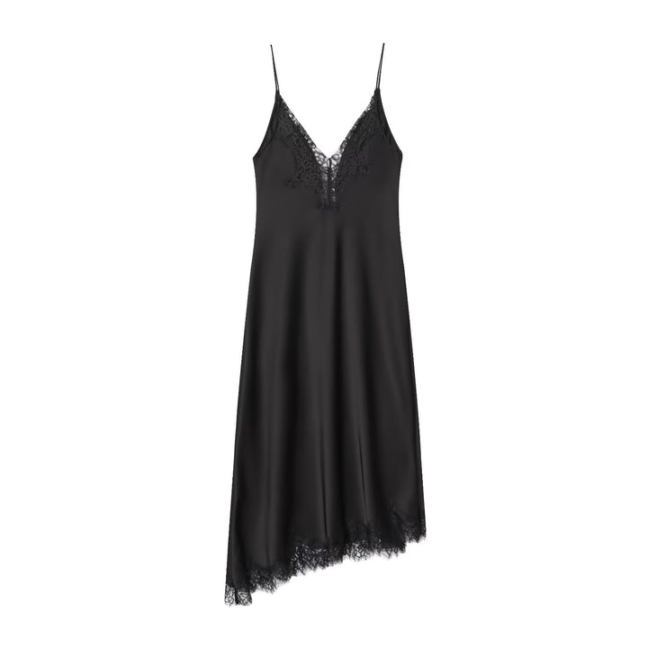 Damen Spitzen-Nachtkleid aus fließendem Stoff mit verspielten Rüschendetails Echo Archiv
