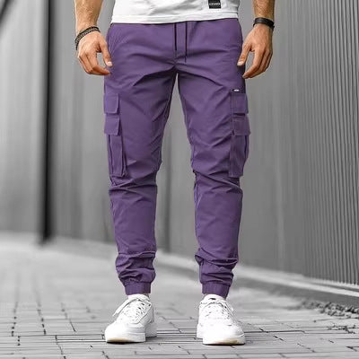 Herren Cargo-Jogginghose mit multifunktionalen Klapp- & Reißverschlusstaschen, elastischem Bund und tapered Bein Echo Archiv