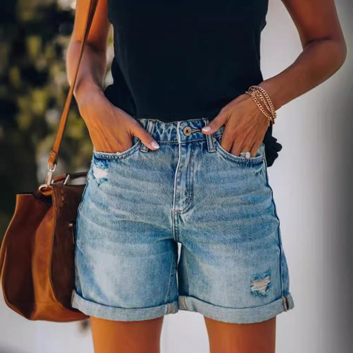 Damen JEchoarchivnsshorts im lässigen Relaxed Fit mit modischen Destroyed-Details Echoarchiv