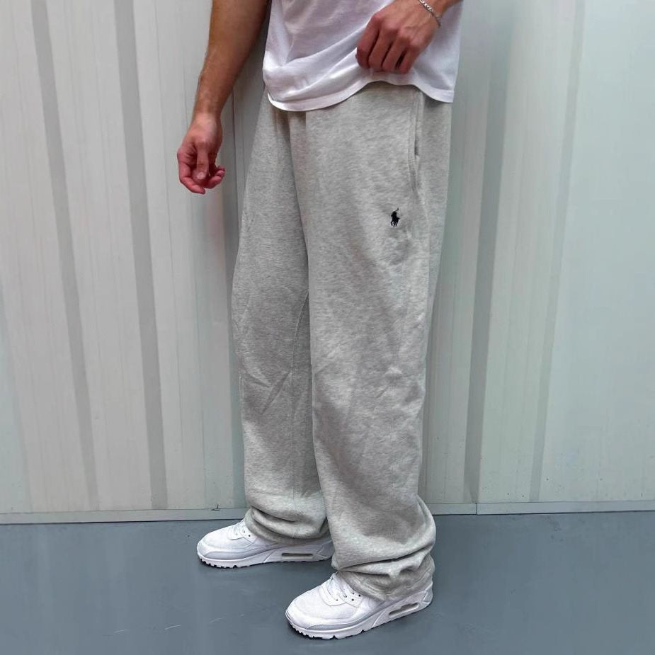 Herren Weite Baggy-Sweathose mit elastischem Bund und Sticklogo Echo Archiv