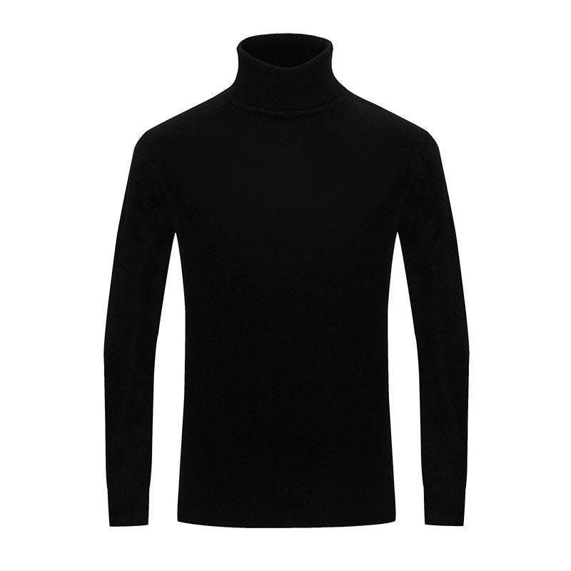 Herren Eleganter Rollkragenpullover aus feiner Wolle Echoarchiv