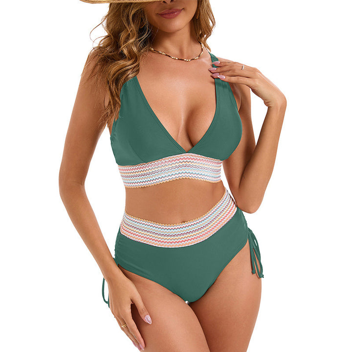 Damen Hochtaillierter Bikini mit raffinierter Rückenschnürung Echo Archiv
