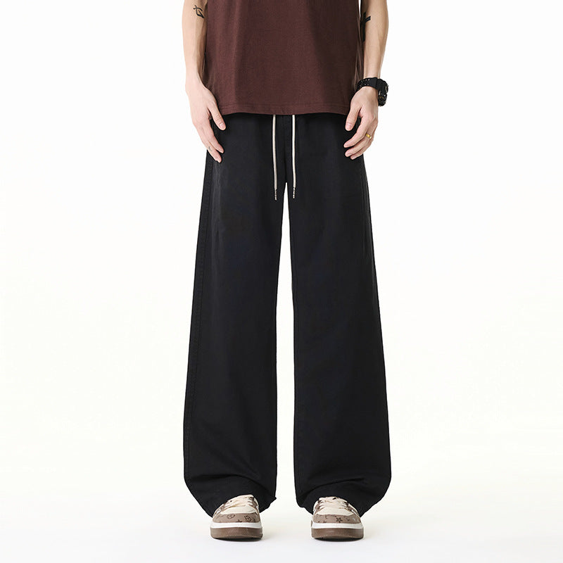 Damen Weite Baumwollmix-Hose im Baggy-Cut mit Tunnelzug und Oversized-Bein Echo Archiv