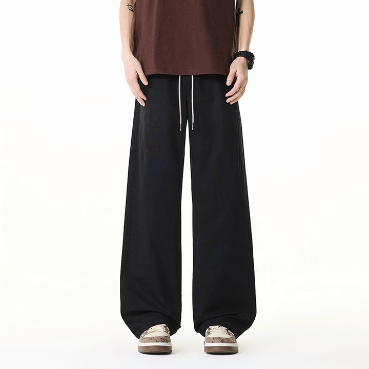 Damen Weite Baumwollmix-Hose im Baggy-Cut mit Tunnelzug und Oversized-Bein Echo Archiv