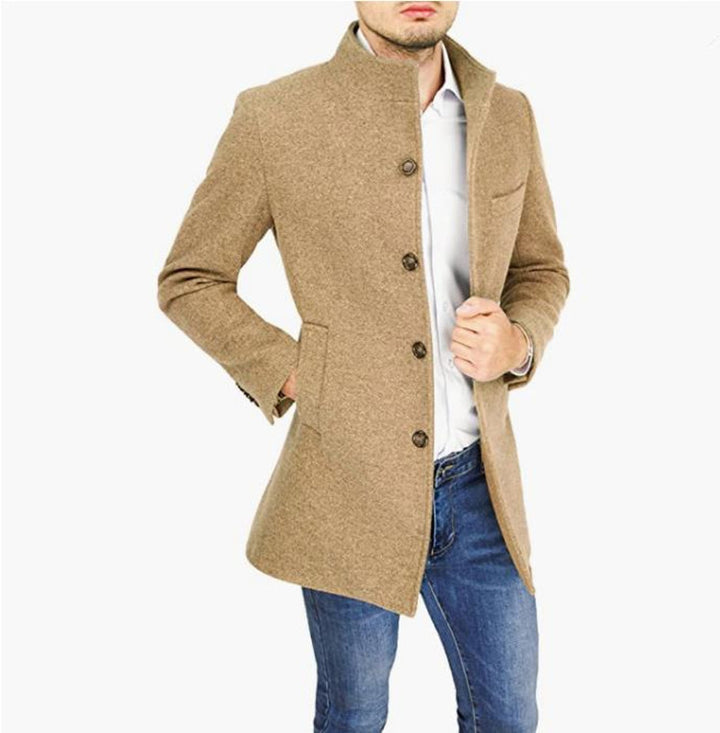 Herren eleganter Melton-Mantel Echoarchiv 1760892244