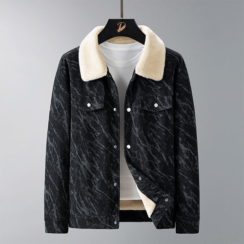 Herren Gemusterte Cordjacke Echo Archiv