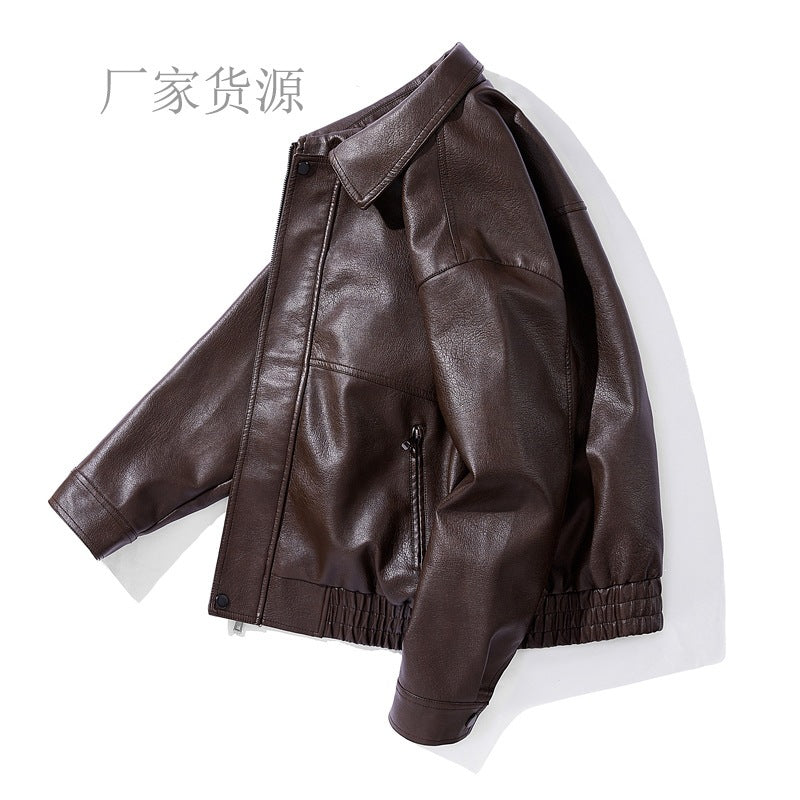 Herren Kunstlederjacke mit elastischem Bund Echo Archiv