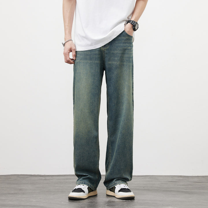 Herren Bequeme Weitgeschnittene Jeans Echoarchiv