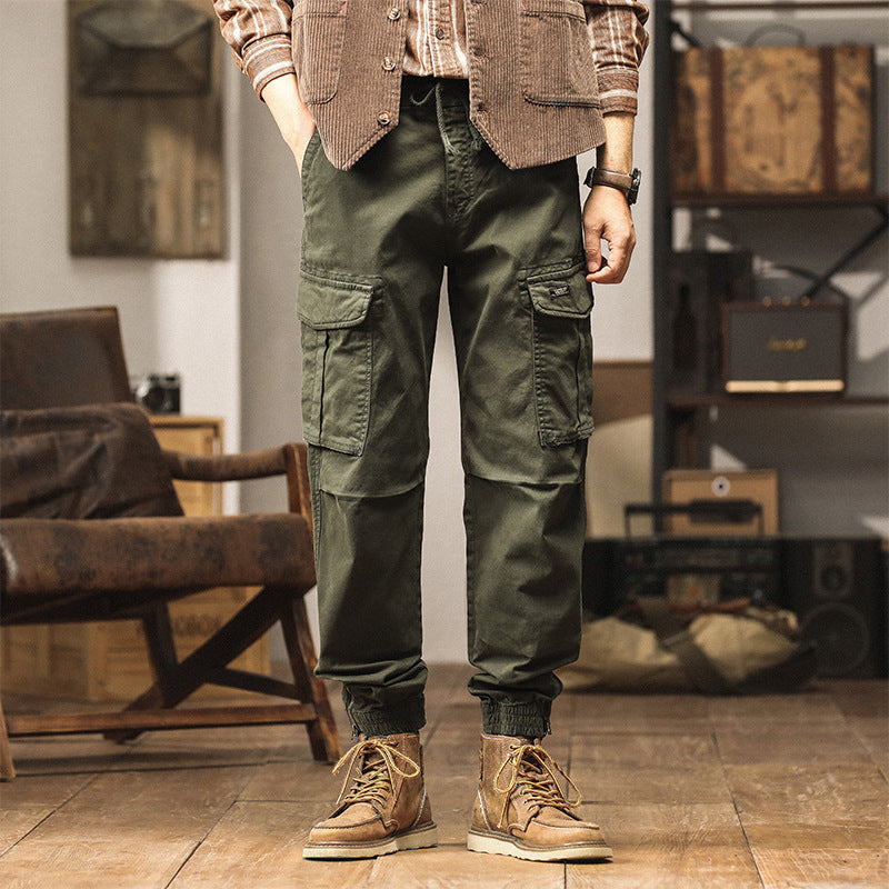 Herren Cargo-Jogginghose im Utility-Look mit Tunnelzugbund und Reißverschluss-Knöcheln Echo Archiv