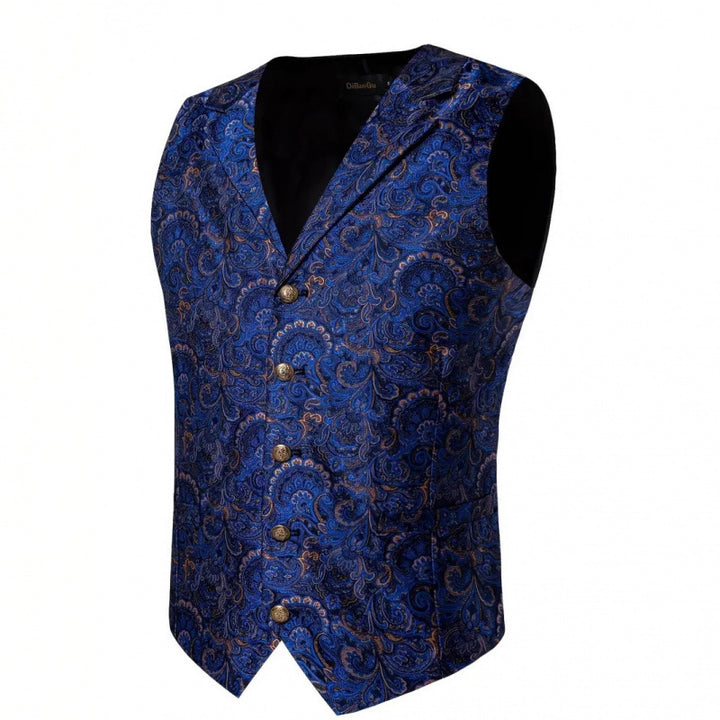 Herren Elegante Weste mit aufwendigem Paisley-Muster Echoarchiv