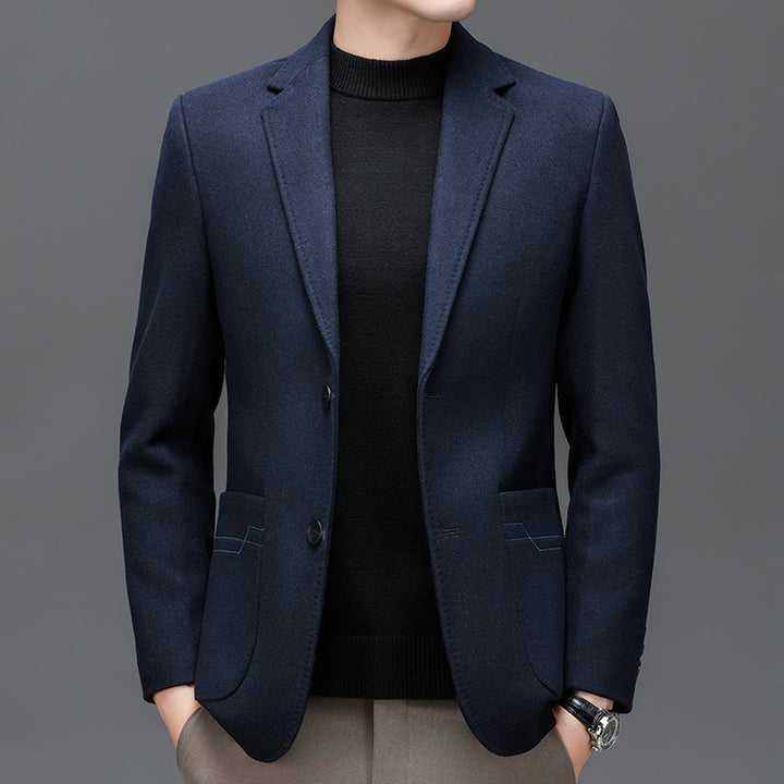 Herren Modischer Blazer mit feinem Materialmix Echoarchiv
