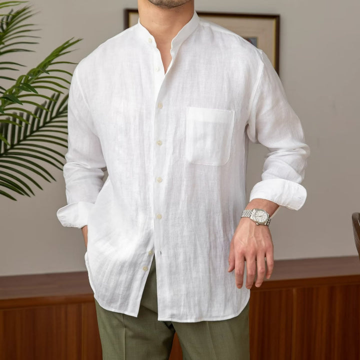 Herren Langarmhemd mit Stehkragen Echo Archiv