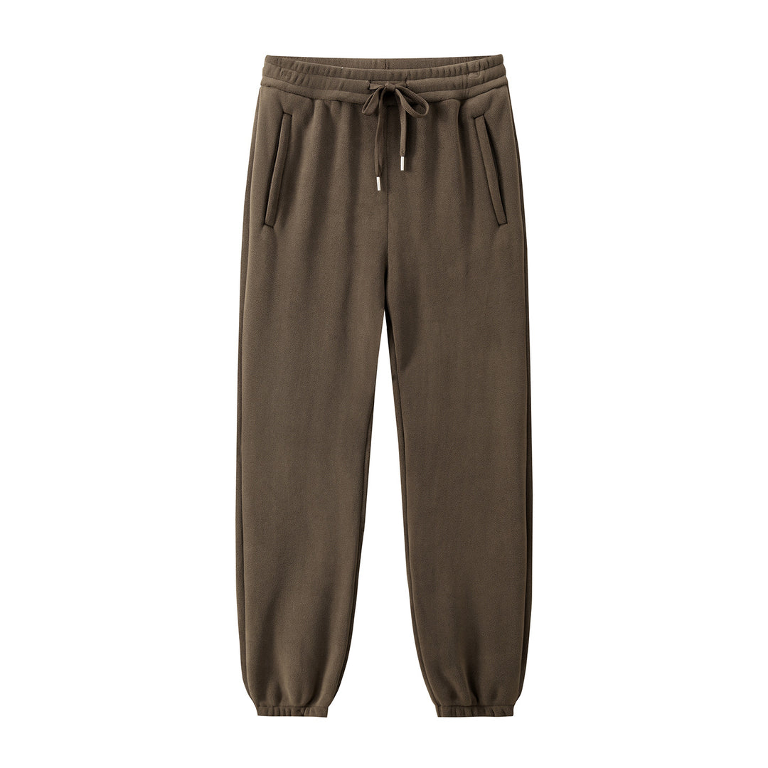 Herren Fleece-Jogginghose mit elastischem Bund, Kordelzug und gerippten Bündchen Echoarchiv