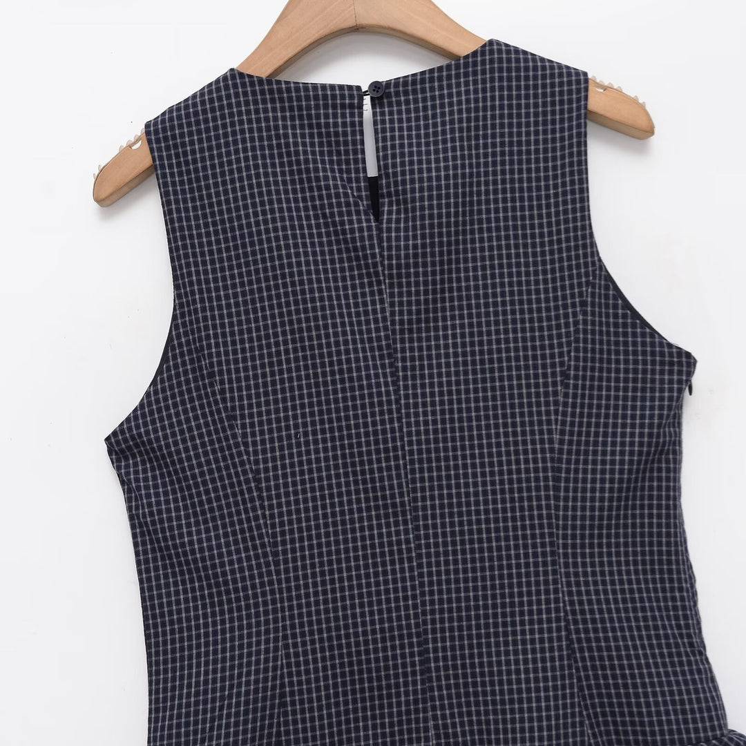 Damen Raffiniertes Sommerkleid mit voluminösem Rüschensaum und elegantem Muster Echo Archiv