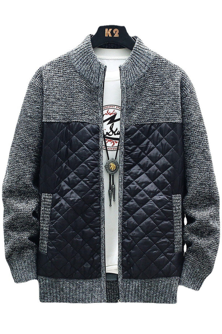 Herren gesteppte Freizeitjacke mit strukturiertem Obermaterial Echoarchiv