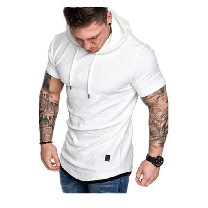 Herren Hoodie mit modischem Kurzarm und lässigem Schnitt Echoarchiv