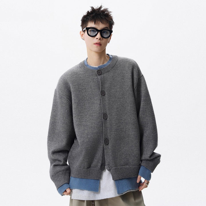 Damen Oversized Strickjacke mit Knopfleiste Echoarchiv