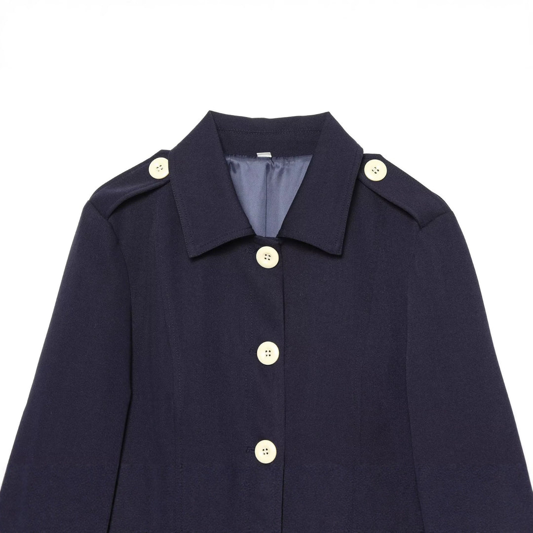 Damen kurze Feldjacke mit Knopfverschluss, aufgesetzten Taschen und Schulterklappen Echo Archiv