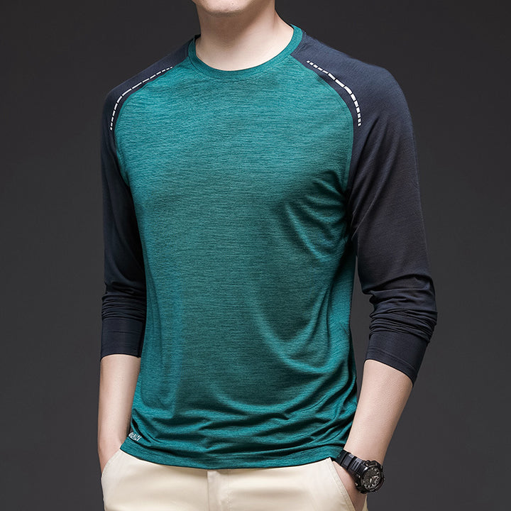 Herren Sportliches Langarm-T-Shirt mit ergonomischem Schnitt Echoarchiv
