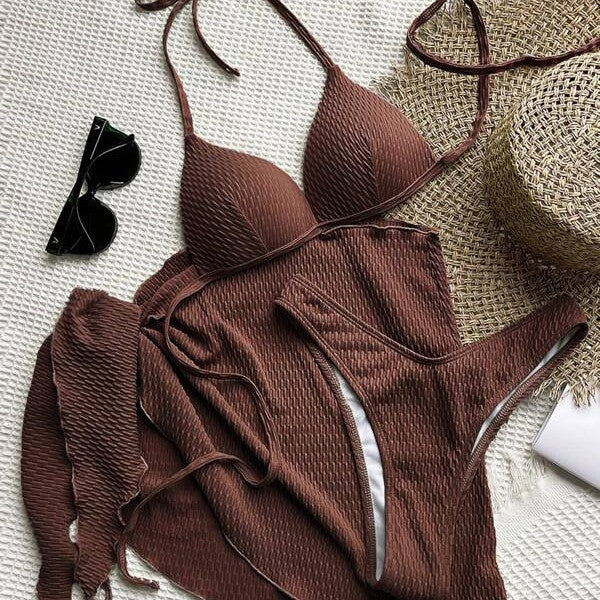 Damen Bikini-Set mit raffiniertem Wickeldesign und eleganten Halterträgern Echo Archiv