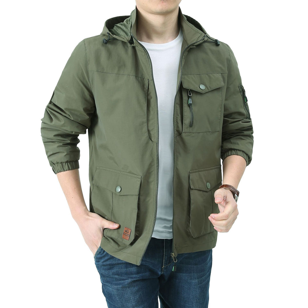 Herren Urban-Utility Fieldjacke mit Kapuze, Mehrfach‑Taschen und elastischen Bündchen Echo Archiv