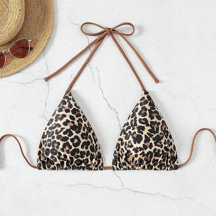Damen Triangel-Bikinioberteil mit tierischem Muster Echo Archiv