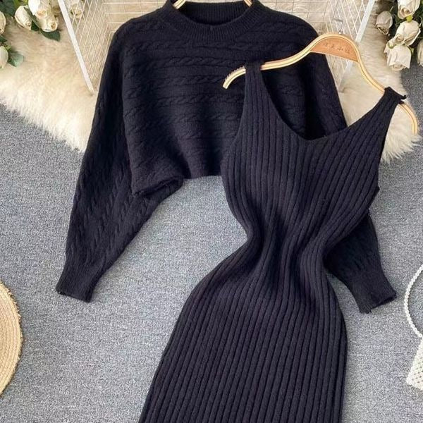 Damen Strickkleid- und Pullover-Set Echo Archiv