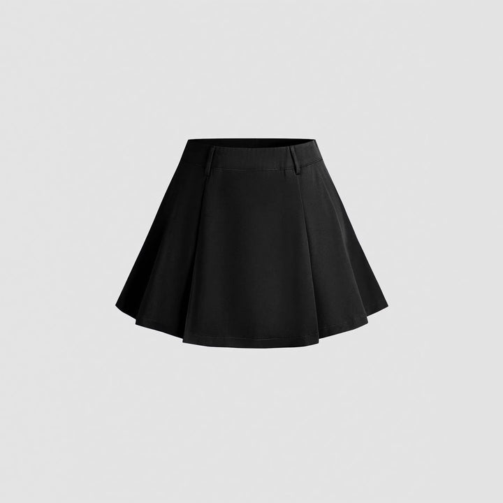 Damen Plissierter Minirock mit angedeutetem Bund Echo Archiv