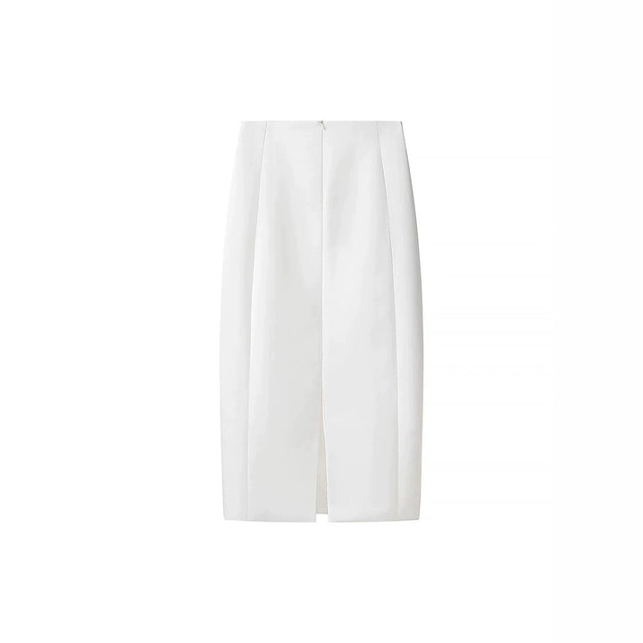 Damen Taillierter Midirock Bleistiftform mit vertikalen Abnähern Echo Archiv