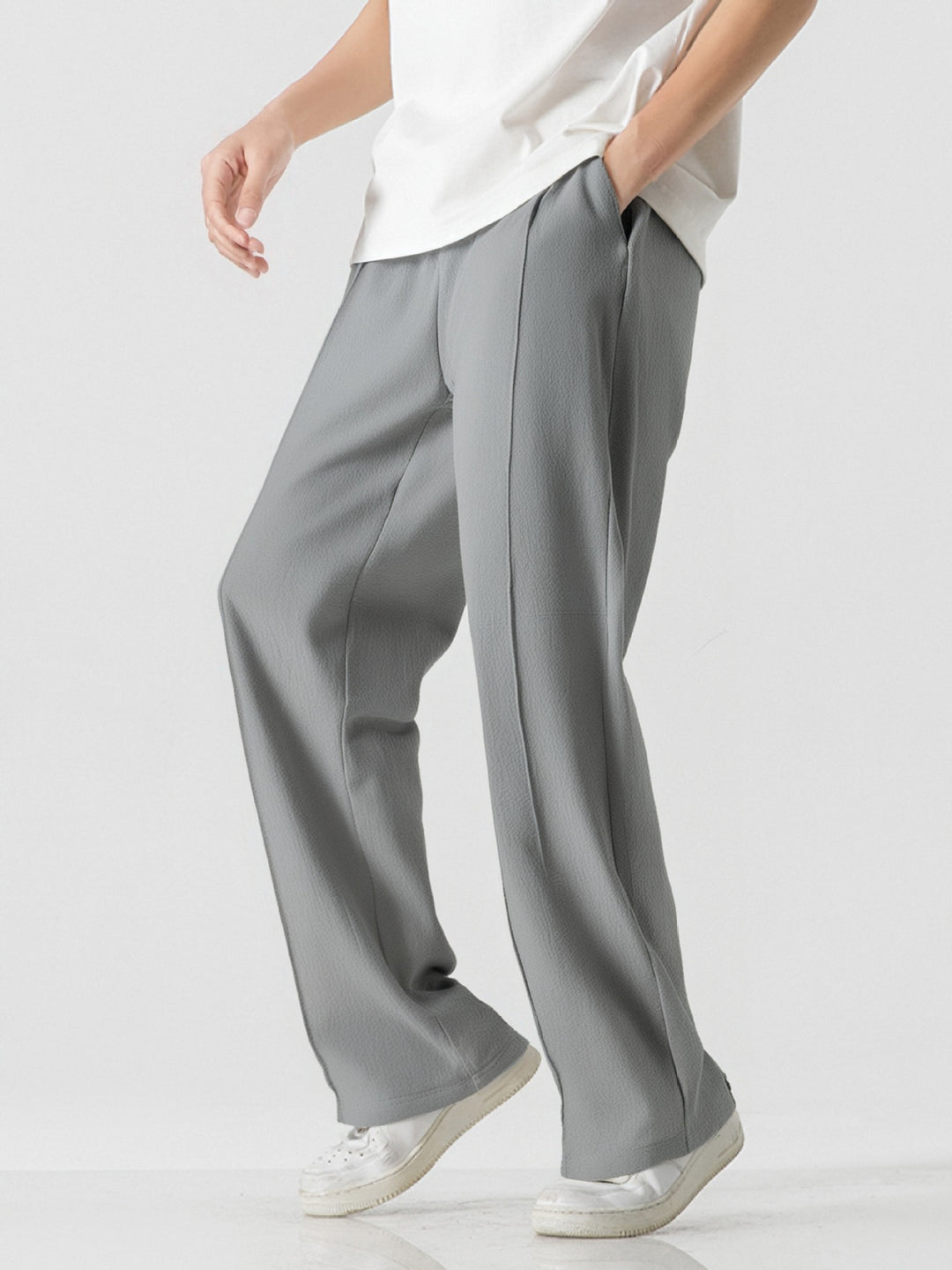 Herren Elegante, weite Freizeithose aus atmungsaktivem Gewebe Echoarchiv