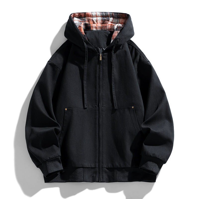 Herren Sportliche Kapuzenjacke mit Fleece-Futter Echo Archiv