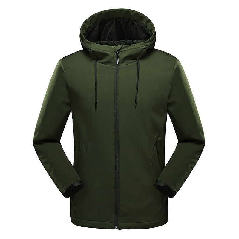 Damen Taillierte Softshell-Jacke mit Kapuze, winddichter Membran und verdeckten Reißverschlüssen – Célinea