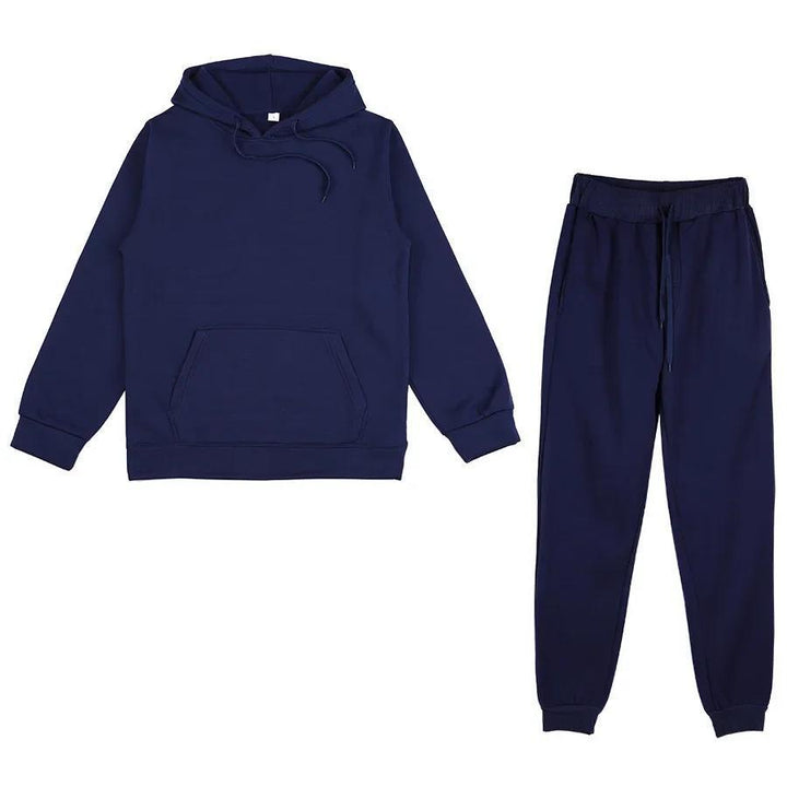 Unisex weiches Lounge-Set mit Oversize-Hoodie, taillenhoher Jogginghose und geripptem Knöchelabschluss Echo Archiv