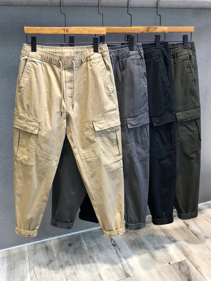 Herren Cargohose im Camouflage-Utility-Stil mit geradem Bein und robustem Canvas Echoarchiv
