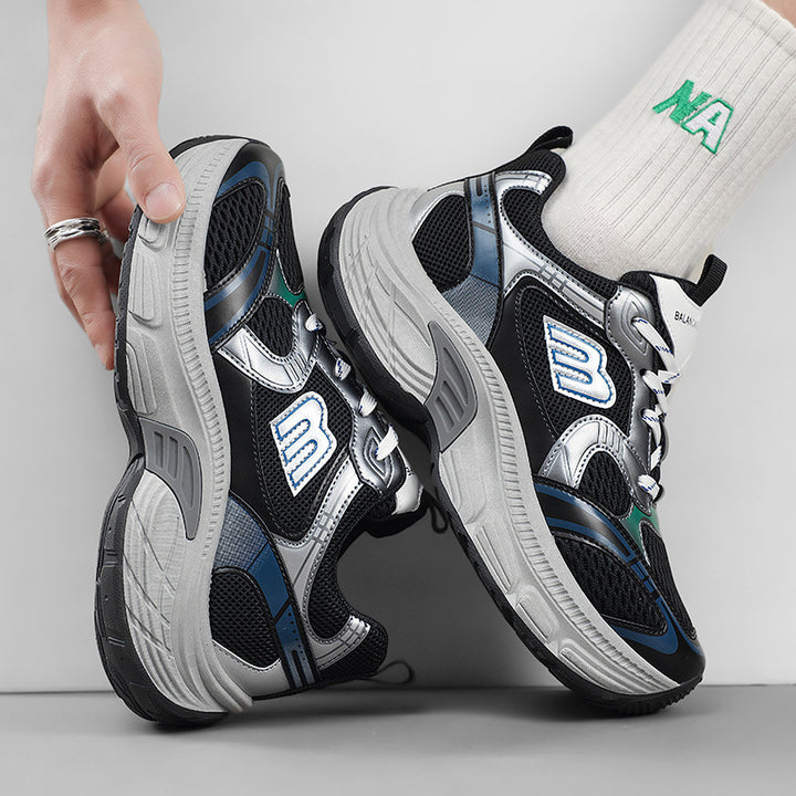 Unisex Voluminöse Mesh-Runner mit atmungsaktivem Obermaterial und stoßdämpfender Plateausohle Echoarchiv