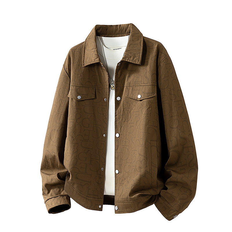 Herren Geprägte Overshirtjacke – Taviero