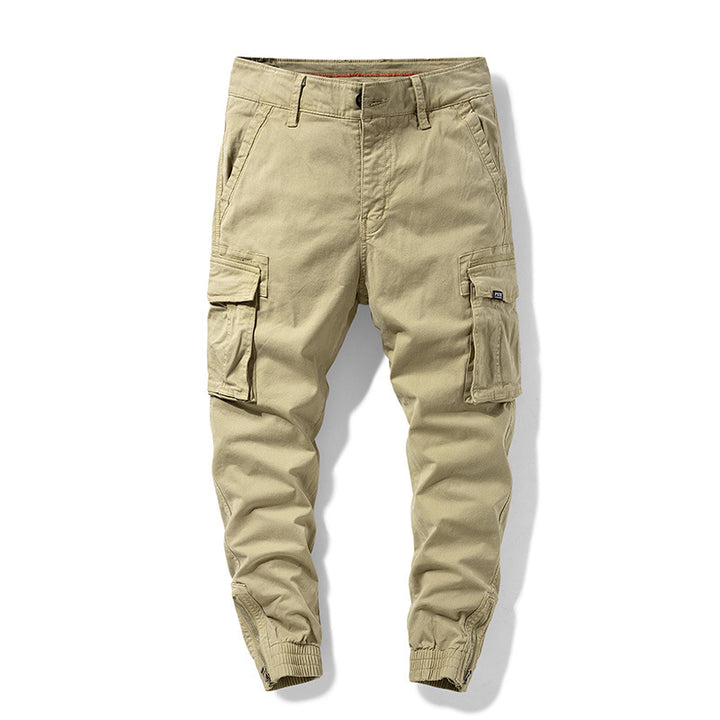 Herren Cargo-Jogginghose mit elastischem Saum, verstärkten Klappentaschen und Canvas‑Optik Echo Archiv