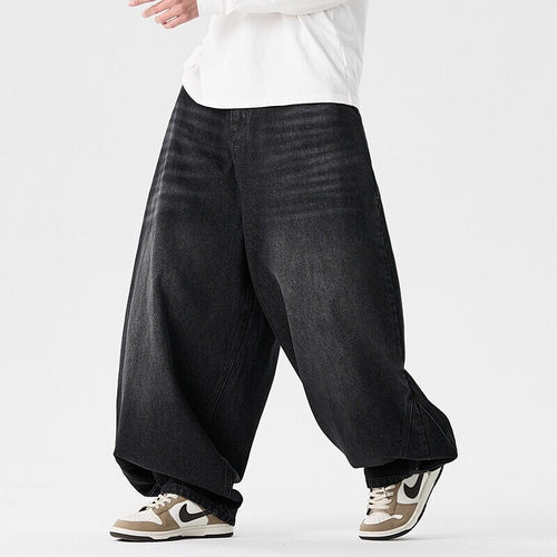 Herren nan extraweite Baggy-Jeans mit tiefem Schritt, relaxed Low-Crotch Schnitt und weitem Saum Echo Archiv